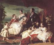 Franz Xaver Winterhalter The Family of Queen Victoria (mk25) oil painting reproduction